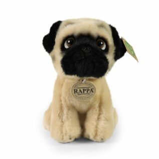 Plyšový pes mops 18 cm ECO-FRIENDLY