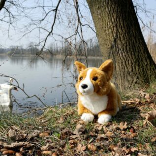 Plyšový pes corgi 32 cm ECO-FRIENDLY