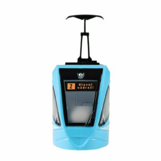 Moderní tramvaj DPO Ostrava modrá 47 cm