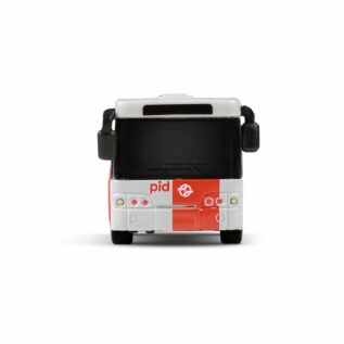 Kovový kloubový autobus PID Praha červený 18 cm