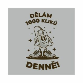Pánské tričko - Dělám 1000 kliků denně, vel. L