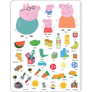 Hra se silikonovými samolepkami Prasátko Peppa