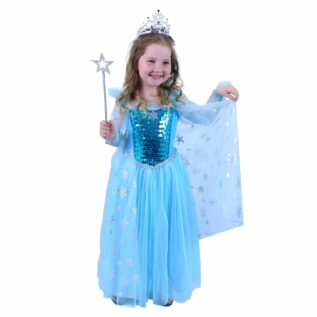 Dětský kostým sněhová princezna (M)