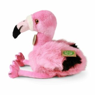 Plyšový pták plameňák 20 cm ECO-FRIENDLY