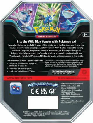 Pokémon TCG: Azure Legends Tin