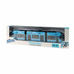 Moderní tramvaj DPO Ostrava modrá 47 cm