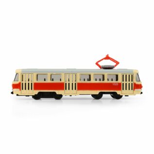 Kovová česká retro tramvaj 16 cm