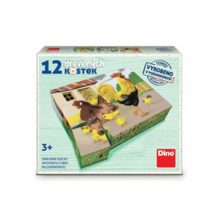 Kubus DOMÁCÍ ZVÍŘÁTKA RETRO 12 kostek