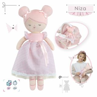 DeCuevas 20146 Plyšová panenka NIZA - 36 cm
