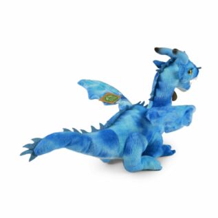 Plyšový drak 40 cm modrý ECO-FRIENDLY