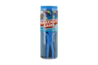 Parašutista figurka s padákem létající 9cm 4 barvy