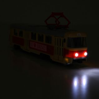 Tramvaj která hlásí zastávky česky 28 cm BRNO
