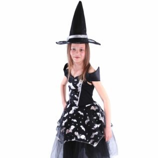 Dětský kostým čarodějnice netopýrka (M) e-obal