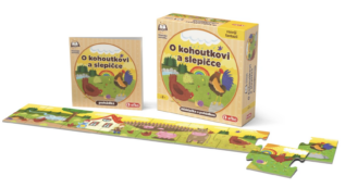O kohoutkovi a slepičce - skládačka s pohádkou