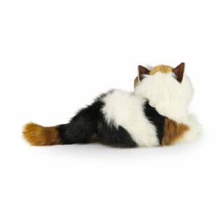 Plyšová kočka Calico trojbarevná 30 cm ECO-FRIENDLY