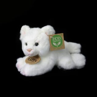 Plyšová kočka ležící 17 cm ECO-FRIENDLY