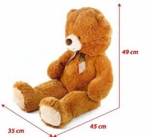 Velký plyšový medvěd Oskar s visačkou 90 cm