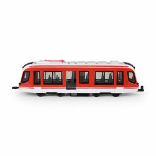 Kovová tramvaj červená 20 cm