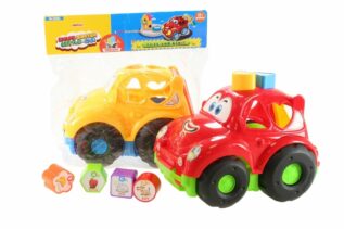 Vkládačka auto - žluté