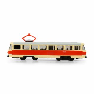 Kovová česká retro tramvaj 16 cm PRAGUE