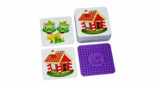 Pexeso Pohádky 64 karet společenská hra v plechové krabičce 6,5x6,5x4cm 9ks v boxu