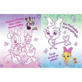 Omalovánka s nažehlovacími obrázky Minnie
