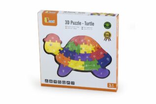 3D Puzzle - Želva s písmenky