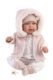 Llorens 84486 NEW BORN - realistická panenka miminko se zvuky a látkovým tělem - 44 cm