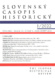 Slovenský časopis historický 1/2022