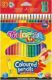 Colorino Pastelky trojhranné s ořezávátkem 18 barev