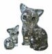 3D Crystal puzzle Kočka s koťátkem / 49 dílků