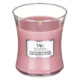 Svíčka oválná váza WoodWick - Drcené květy a pačauli - Pressed Blooms and Patchouli