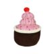 Plyšový polštář - Cupcake