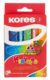 Kores KRAYONES - voskové pastelky trojhranné JUMBO 12 barev
