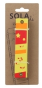 Dřevěná foukací harmonika žlutá