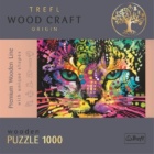 Dřevěné puzzle Barevná kočka 1000 dílků