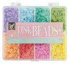 Sada barevných korálků disky 6 mm v pořadači 8 barev 128 gramů (8x16g)