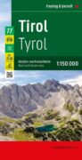 Tyrolsko 1:150 000 / silniční a rekreační mapa
