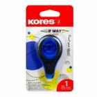 Korekční strojek Kores 2WAY 8 m × 4,2 mm, mix 5 neonových barev