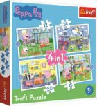 Trefl Puzzle Peppa Pig - Vzpomínky na prázdniny 4v1 (12,15,20,24 dílků)