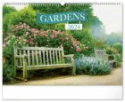 Kalendář 2024 nástěnný: Zahrady, 48 × 33 cm