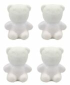 Dílky z polystyrenu medvídci 5 cm (4 ks)