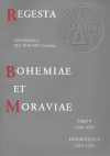 Regesta et Bohemiae et Moraviae V/4 - diplomatica nec non epistolaria Pars V 1346-1355 Fasciculus 4