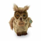 Plyšový pták sova/výr virginský 16 cm ECO-FRIENDLY