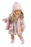 Llorens 54052 LUCIA - realistická panenka s měkkým látkovým tělem - 40 cm