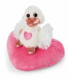NICI plyšák Love Bílá labuť se srdíčkem 10 cm