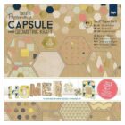 Docrafts Sada papírů 15x15cm - Geometric Kraft 36 ks