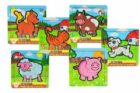 Mini puzzle Moje první zvířátka dřevěné 9 dílků 15x15x0,8cm (6 druhů)