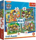 Trefl Puzzle Tlapková patrola - Prázdniny 4v1