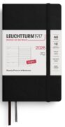 Weekly Planner & Notebook 2026 Pocket (A6) Black